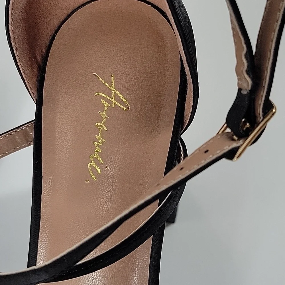 Elegant Black Platform Heels New